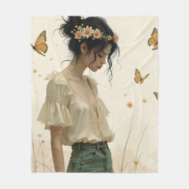 Manta Polar Elegancia suave en una danza de mariposa