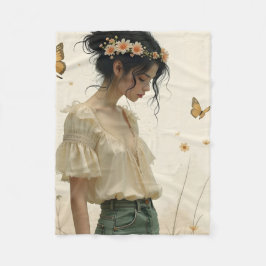 Manta Polar Elegancia suave en una danza de mariposa