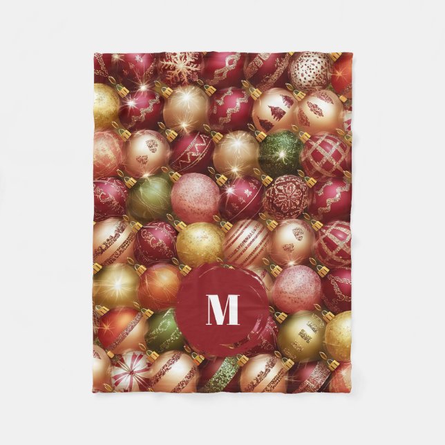 Manta Polar Elegant Christmas Tree Baubles (Anverso)