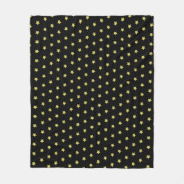 Manta Polar Elegant Gold & Black Star Pattern 