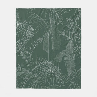 Manta Polar Elegant seamless pattern with green hand drawn lin