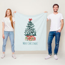 Elegante árbol de Navidad nevado menta verde