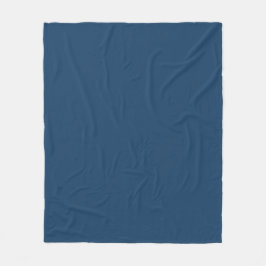 Manta Polar Elegante Azul Sólido