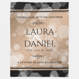 Manta Polar Elegante celebración del 28º Aniversario del Boda 