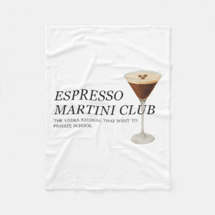 Manta Polar Elegante cita graciosa de Espresso Martini