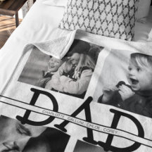 Elegante Collage de Fotos Personalizadas de Papá