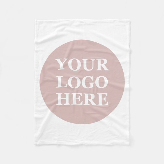 Manta Polar Elegante, contemporáneo y personalizable (Anverso)