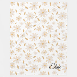 Manta Polar Elegante Daisy Hues Fleece Blanket Personalizado