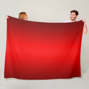 Manta Polar Elegante degradado rojo
