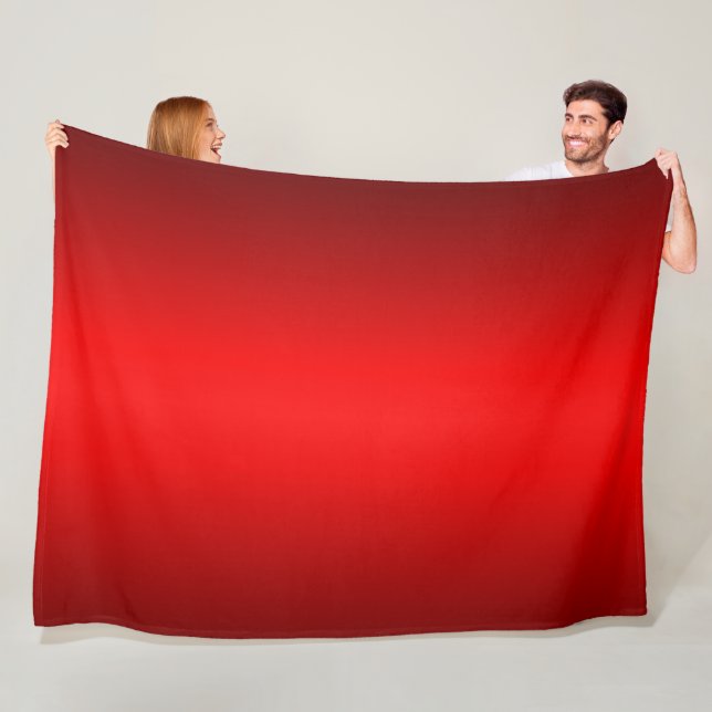 Manta Polar Elegante degradado rojo (In situ)