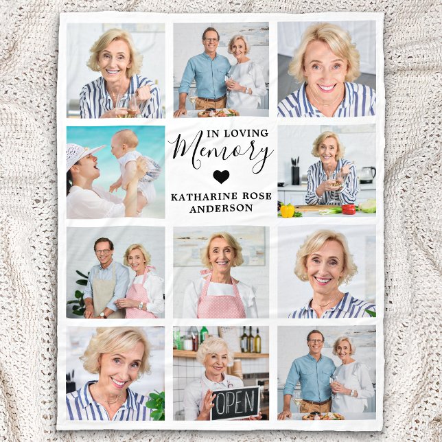 Manta Polar Elegante En El Memorial Del Collage de fotos De Me (Subido por el creador)