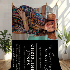 Manta Polar Elegante En La Foto Memorial De La Memoria Amada