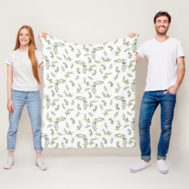 Manta Polar Elegante estilo provenzal francés Salvia Oliva Acu