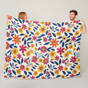 Manta Polar Elegante floral Charm 60x80 Fleece Blanket