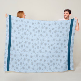 Manta Polar Elegante floral de moda vintage