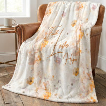 Elegante Floral Fe Esperanza Amor Acuarela