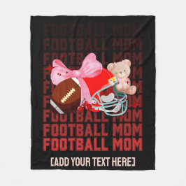 Manta Polar Elegante FOOTBALL MOM Coquette