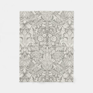 Manta Polar elegante formal brocado de encaje damasco blanco