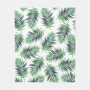 Manta Polar Elegante Isla Tropical Palm Fronds Ferns