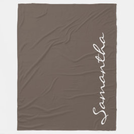 Manta Polar elegante moda simple moderna moda monograma gris