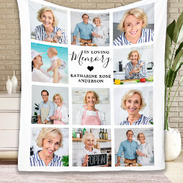 Manta Polar Elegante monumento funeral personalizado 11 foto