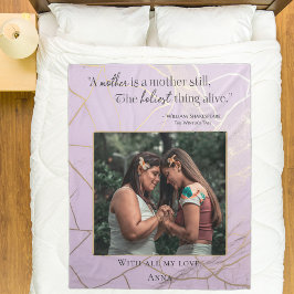 Manta Polar Elegante Pastel Kintî Cita del Día de la Madre Mod