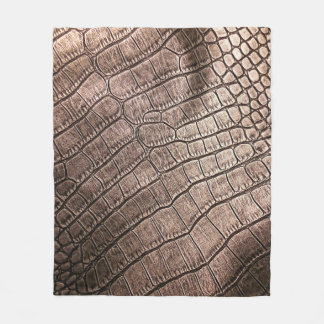 Manta Polar Elegante patrón de cuero cerca.