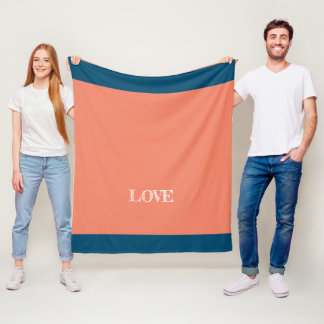 Manta Polar Elegante patrón de hoja