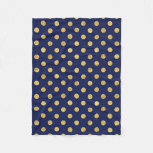 Manta Polar Elegante patrón de punto de polka Relieve metaliz