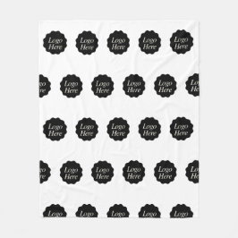 Manta Polar elegante Personalizado de la empresa Logotipo negr