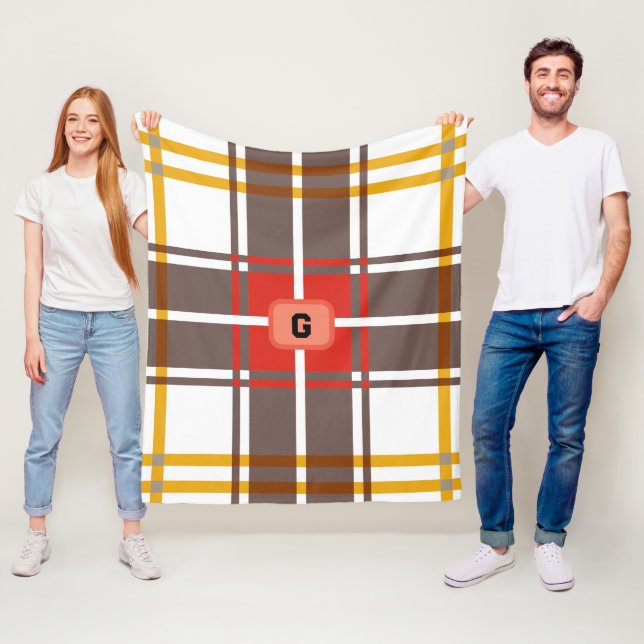 Manta Polar Elegante Rústico Colorido (In situ)