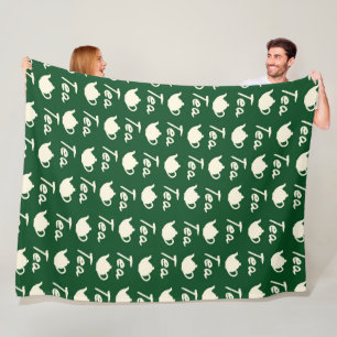 Manta Polar Elegante Té Moderno Y Delicioso Té Verde Caliente