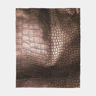 Manta Polar Elegante textura de cuero vespertino.
