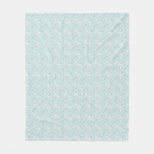 Manta Polar Elegantes cosas de Spa con diseño rosa Azul