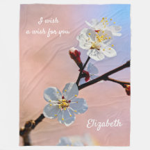 Elegantes flores blancas de albaricoque japonés