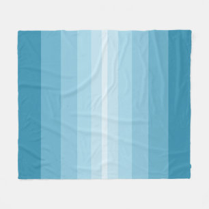 Manta Polar Elegantes rayas azules turquesa