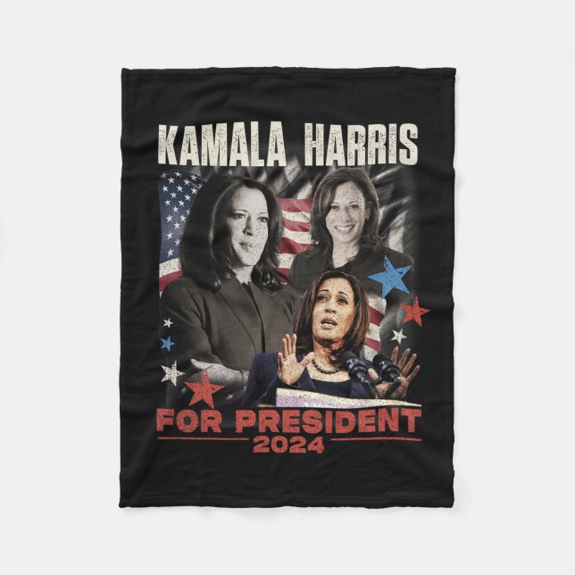 Manta Polar Elegir la libertad Kamala Harris 1 (Anverso)
