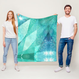 Manta Polar Elelegante blueArtistic mandala Fleece Blanket