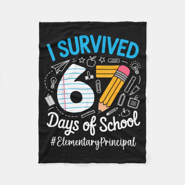 Manta Polar Elementary Principal Survived 67 Days Of School Hu (Anverso)
