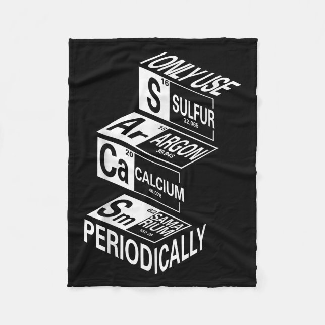 Manta Polar Elemento de tabla periódica de sarcasmo Chiste de  (Anverso)