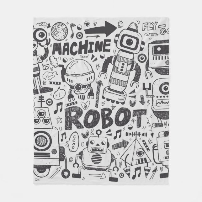 Manta Polar elemento robot doodle, herramientas de línea de il (Anverso)