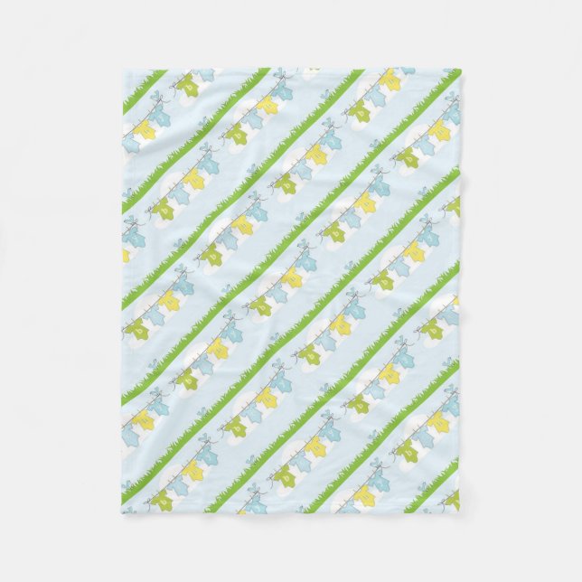 MANTA POLAR ELEMENTOS DE FIESTA PARA DUCHA DE BEBÉ NEUTROS (Anverso)