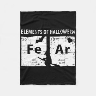 Manta Polar Elementos De La Camisa De Halloween (miedo) Periód