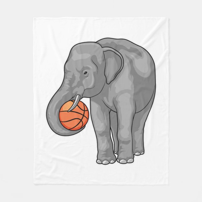 Manta Polar Elephant Baloncesto (Anverso)