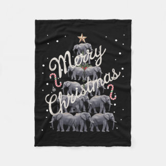 Manta Polar Elephant Xmas Tree Elephant Christmas Tree Marry C