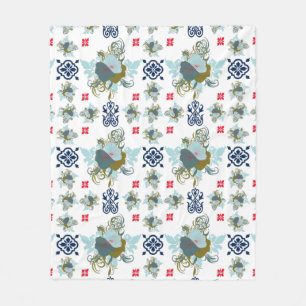 Manta Polar Eleva tu juego de moda con una espléndida floral P