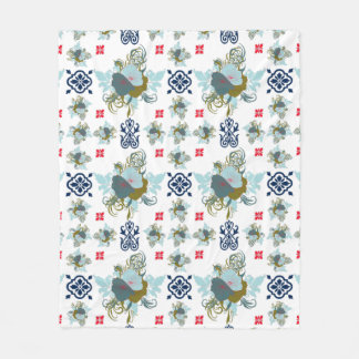 Manta Polar Eleva tu juego de moda con una espléndida floral P
