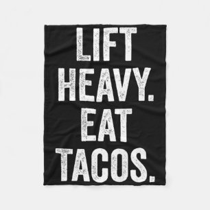 Manta Polar Elevador Heavy Eat Tacos Gym Fitness Bodybuilding