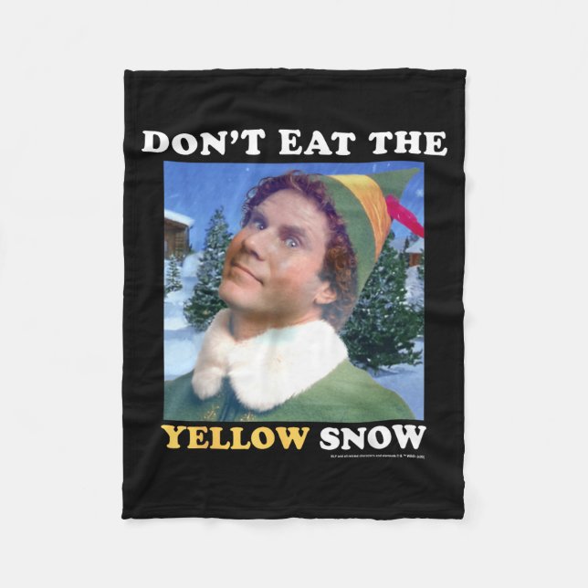 Manta Polar Elf Don't Eat The Yellow Snow  (Anverso)