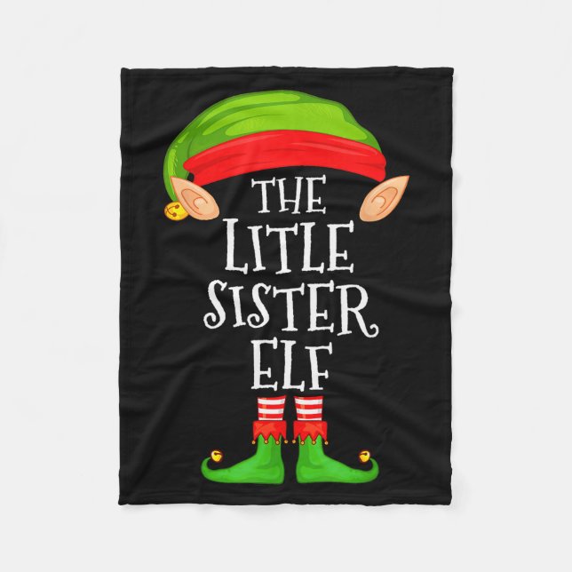 Manta Polar Elf Family Christmas Little Sister Elf Sweater Mat (Anverso)